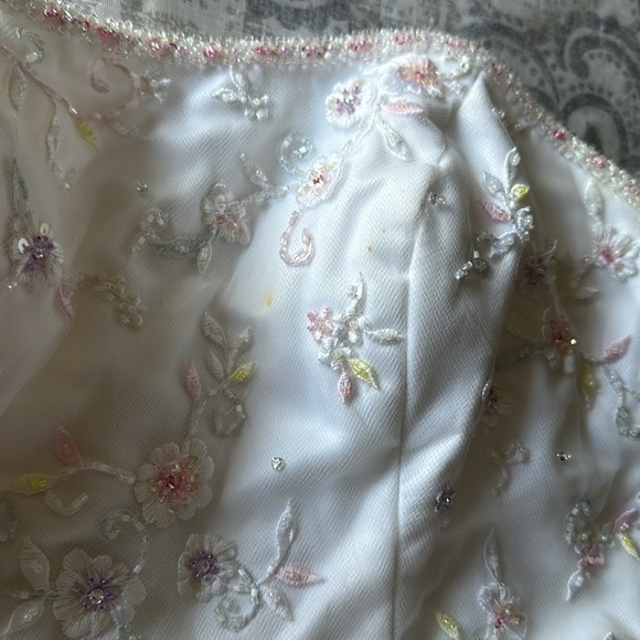 Mori lee By Madeline Gardner Floral Embroidery beaded dress size(9/10) on tag - Picture 4 of 9